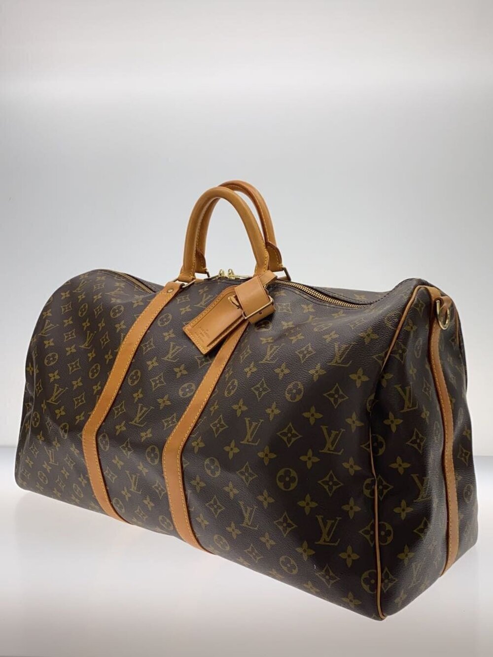 Louis Vuitton Monogram Canvas Keepall Bandouliere Brown